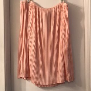 Blush Accordion Pleated Skirt